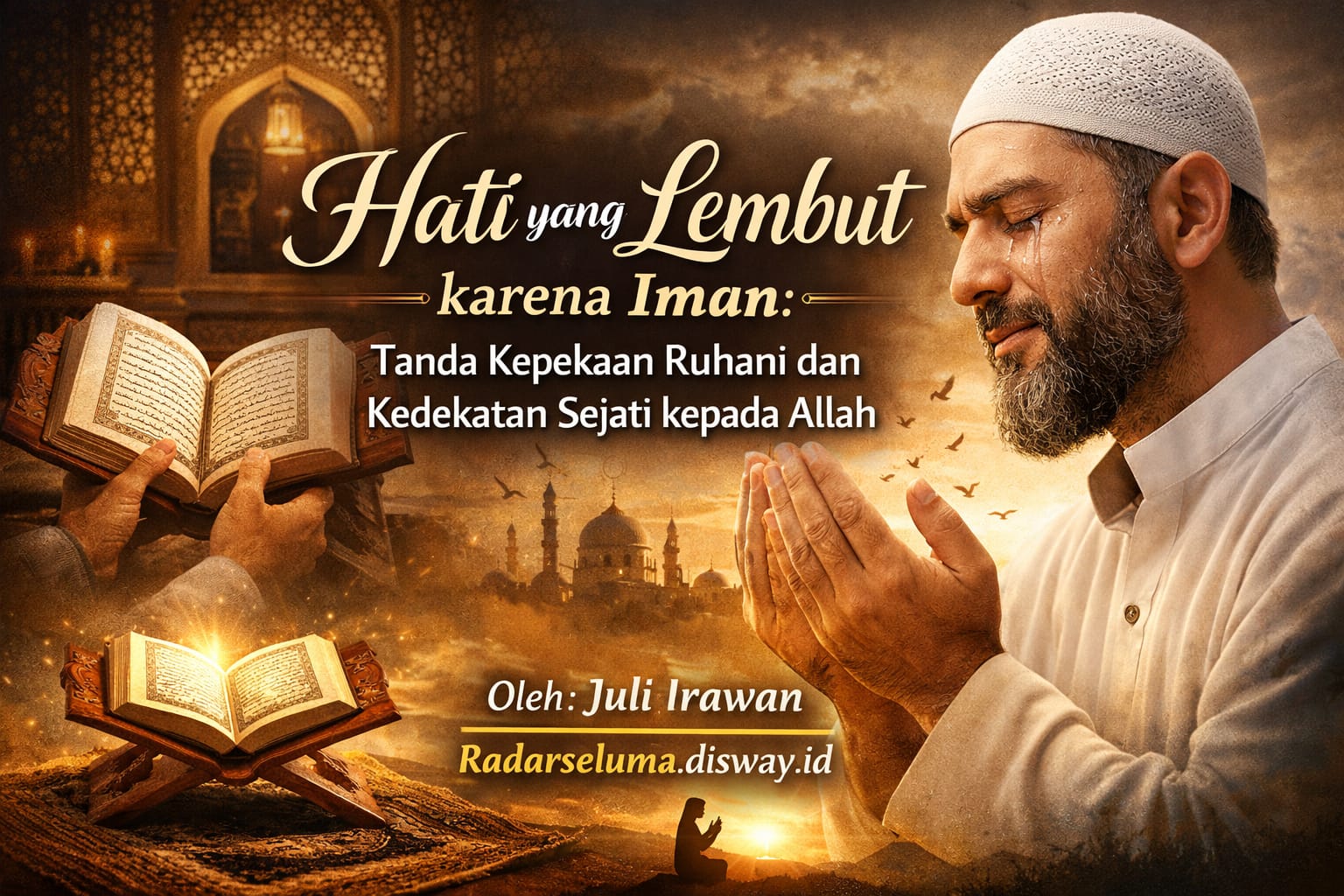 Hati yang Lembut karena Iman: Tanda Kepekaan Ruhani dan Kedekatan Sejati kepada Allah