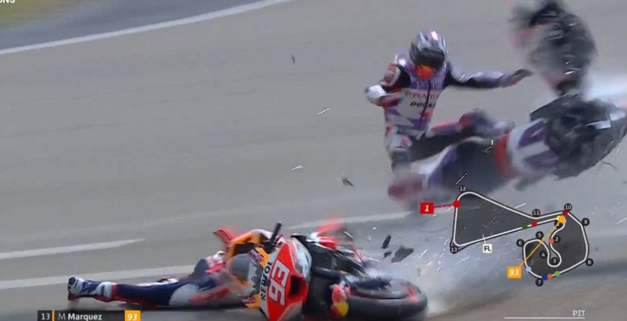 Kualifikasi MotoGP Jerman Marquez dan Zarco Kecelakaan, Murid Rossi jadi yang Tercepat