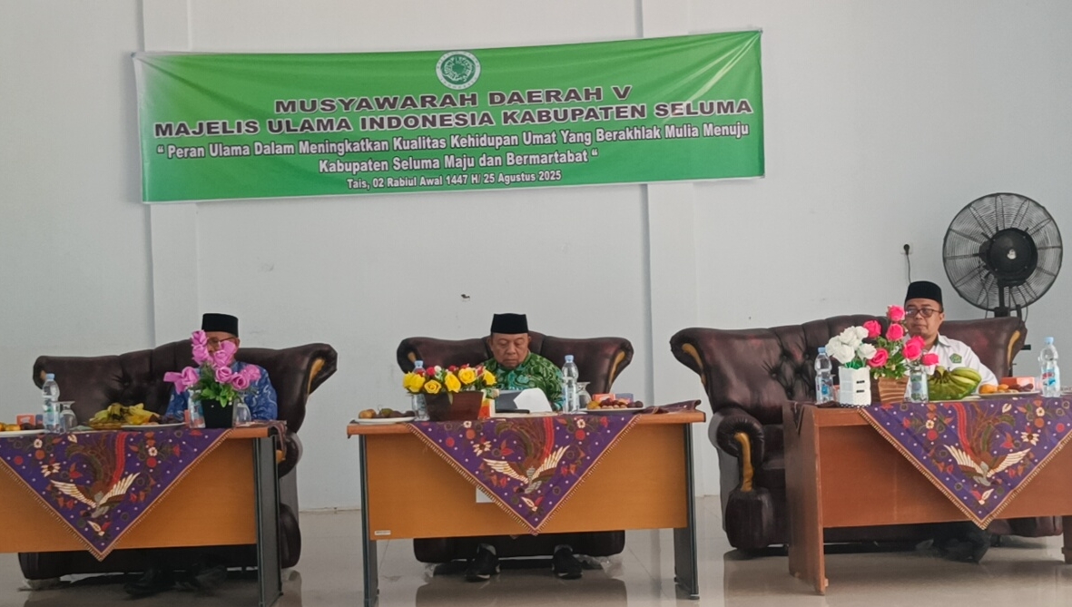 Ustad Nodi Herwansyah Kembali Pimpin MUI Kabupaten Seluma Periode 2025–2030