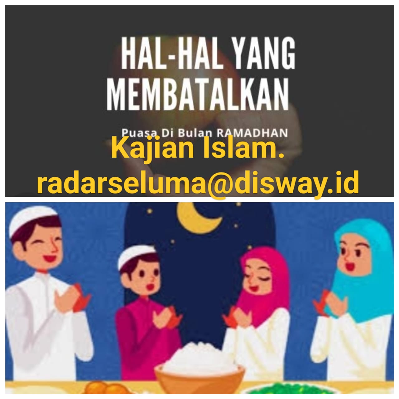 9 Hal Yang Dapat Membatalkan Puasa Ramadhan. Ini Penjelasannya