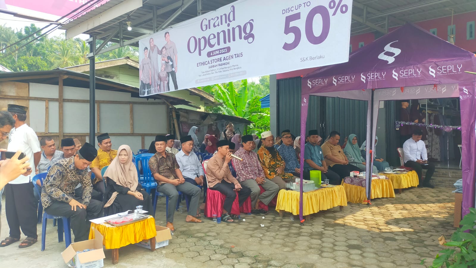 Toko Adibah Grand Opening Ethica Store Agen Tais