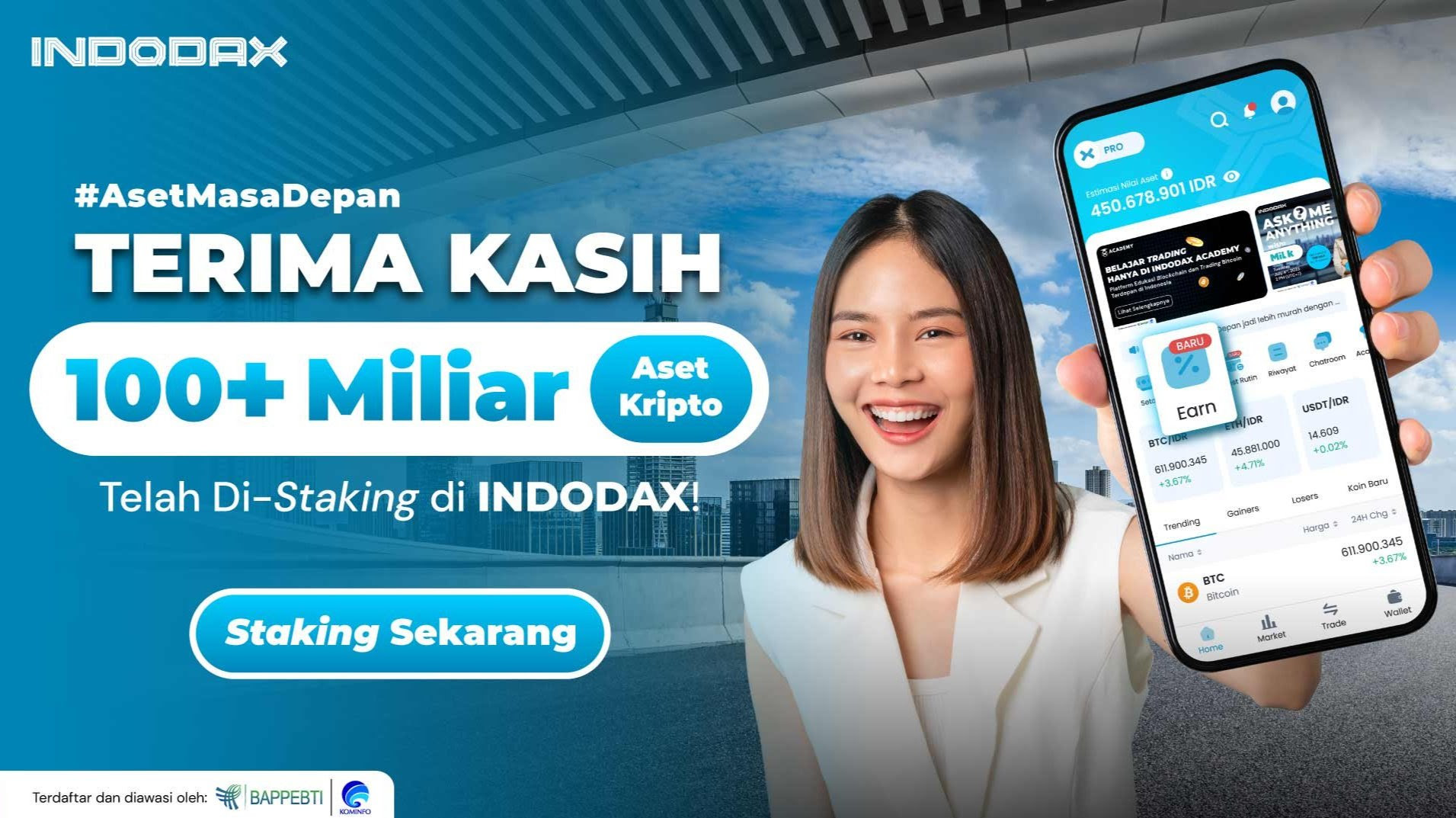 Apa Itu Indodax Earn (Staking) Crypto?  Cara Baru Kunci Aset Kripto