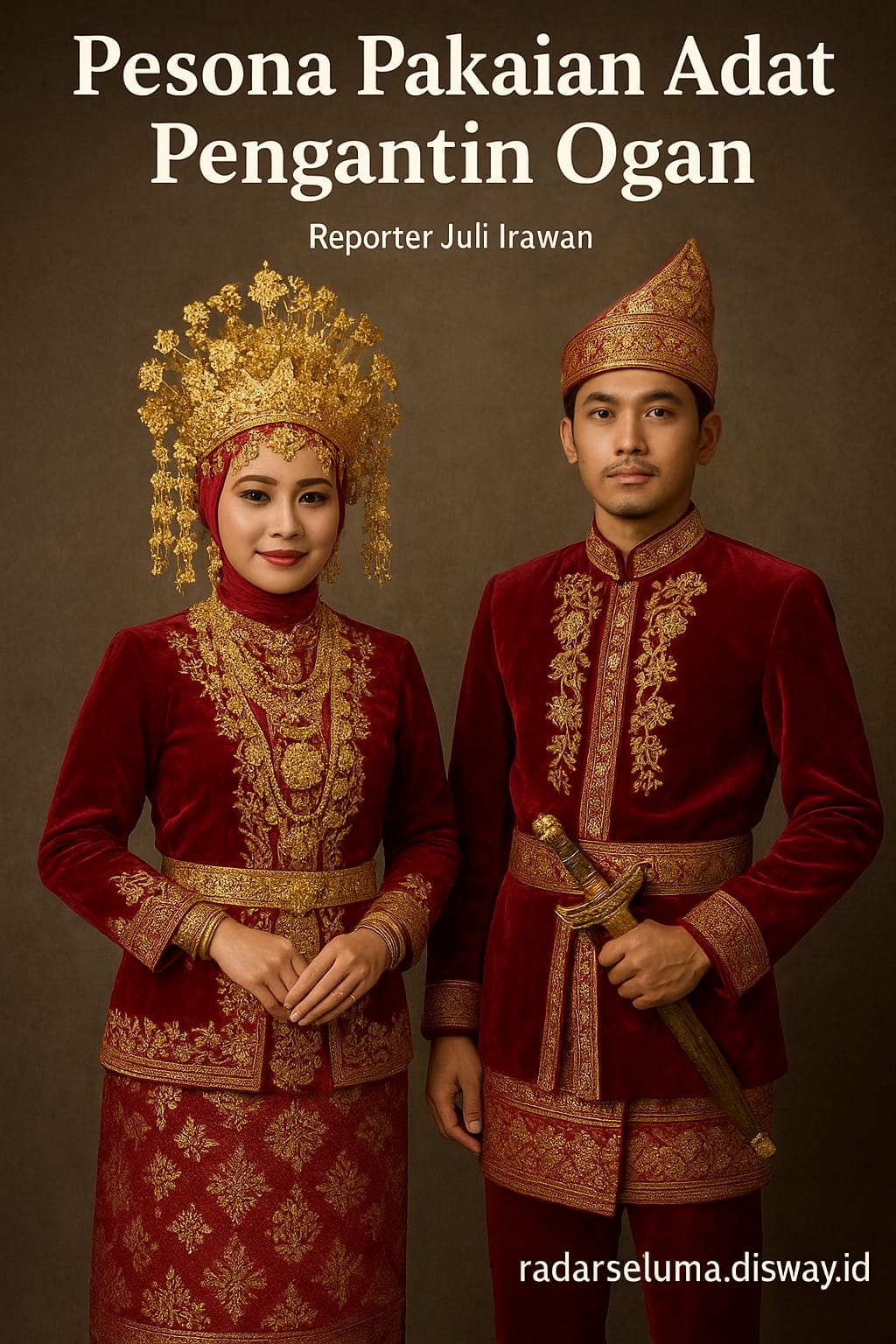 Pesona Pakaian Adat Pengantin Ogan: Warisan Budaya Elegan dari Sumatera Selatan