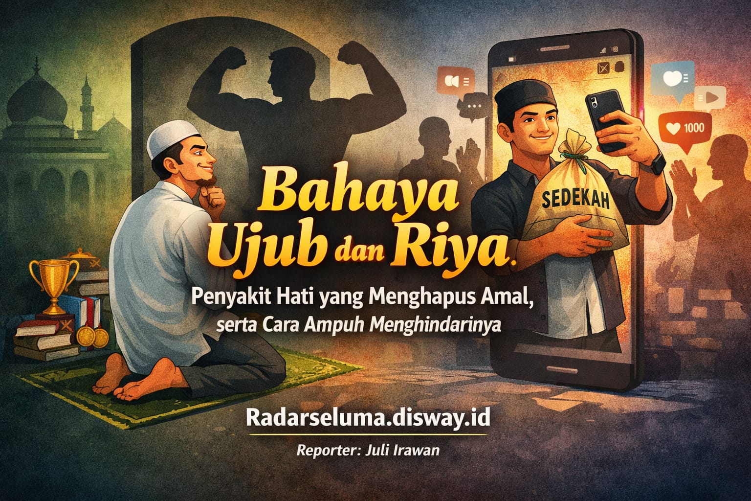 “Bahaya Ujub dan Riya: Penyakit Hati yang Menghapus Amal, serta Cara Ampuh Menghindarinya”