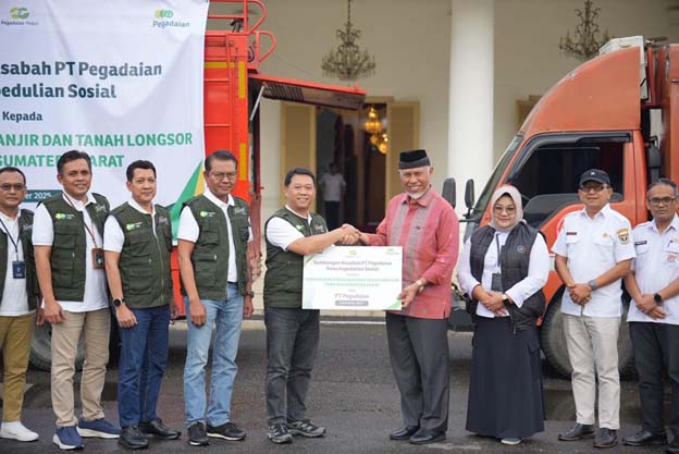 Pegadaian Ikut Salurkan Bantuan untuk Korban Banjir dan Tanah Longsor di Sumatera Barat