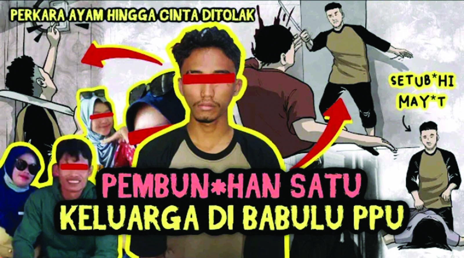 Gara-Gara Ayam dan Cinta di Tolak, Satu Keluarga di Bunuh! Begini Kronologinya