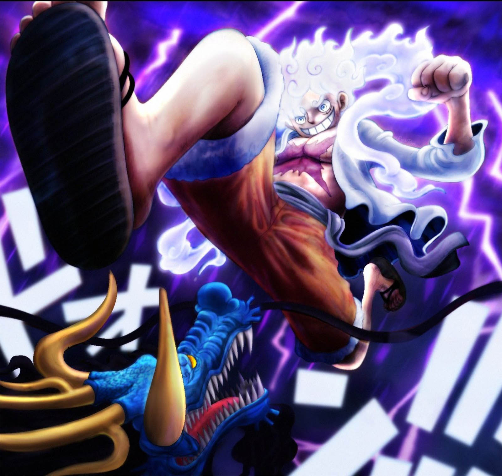 One Piece 1075, Pertarungan Efik Antara Luffy Dengan Kaido Yang Semakin Seru!! 