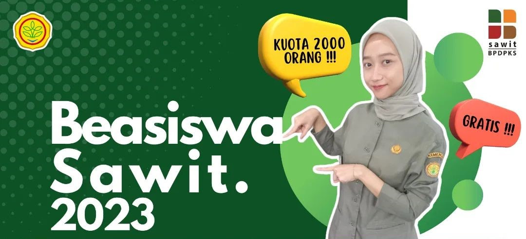  Beasiswa SDM Sawit 2023 Telah Dibuka, Kuota Kuliah Gratis 2.000 anak se-Indonesia!