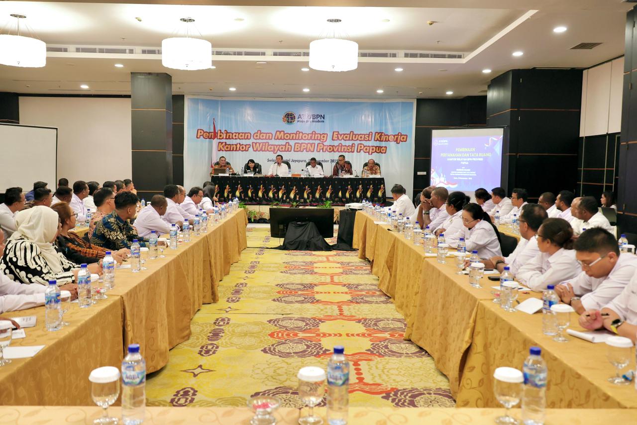 Pembinaan di Kanwil BPN Provinsi Papua, Menteri Nusron Perkuat Layanan Pertanahan: Semakin Sederhana, Semakin 
