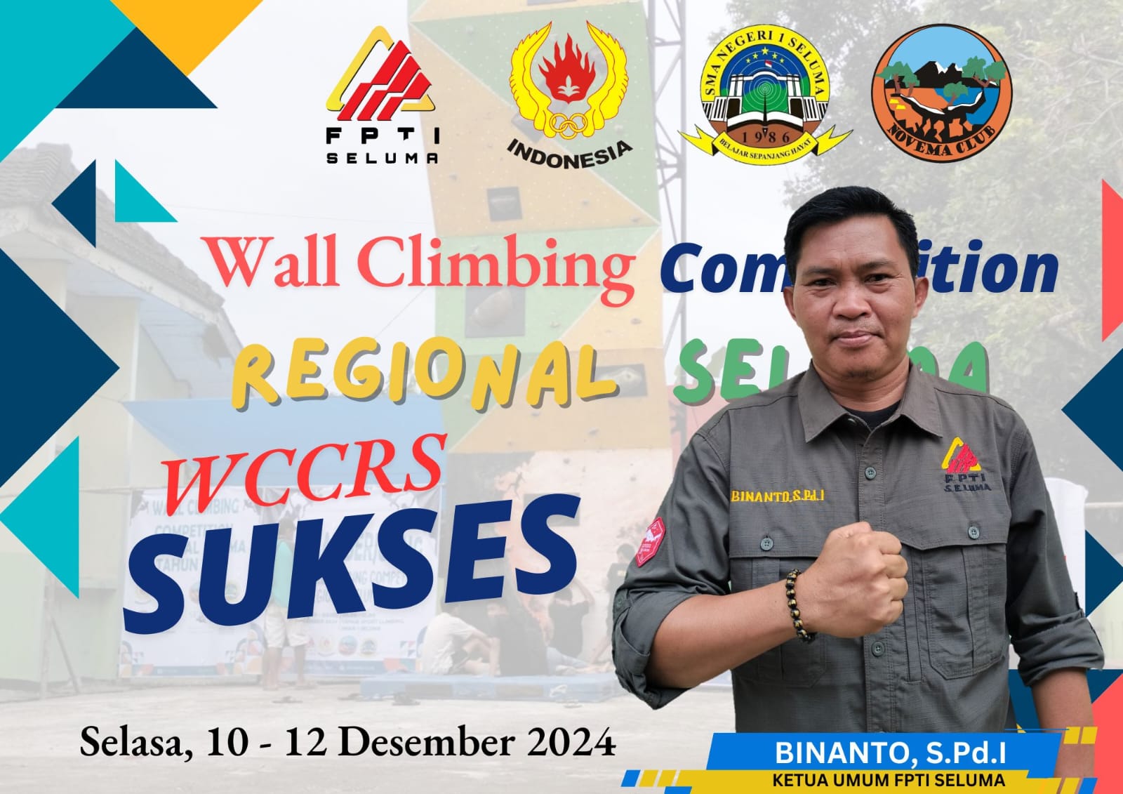 Target Dua Medali, Tiga Atlet Panjat Tebing Asal Seluma Wakili Bengkulu di Kejurnas KU XIX