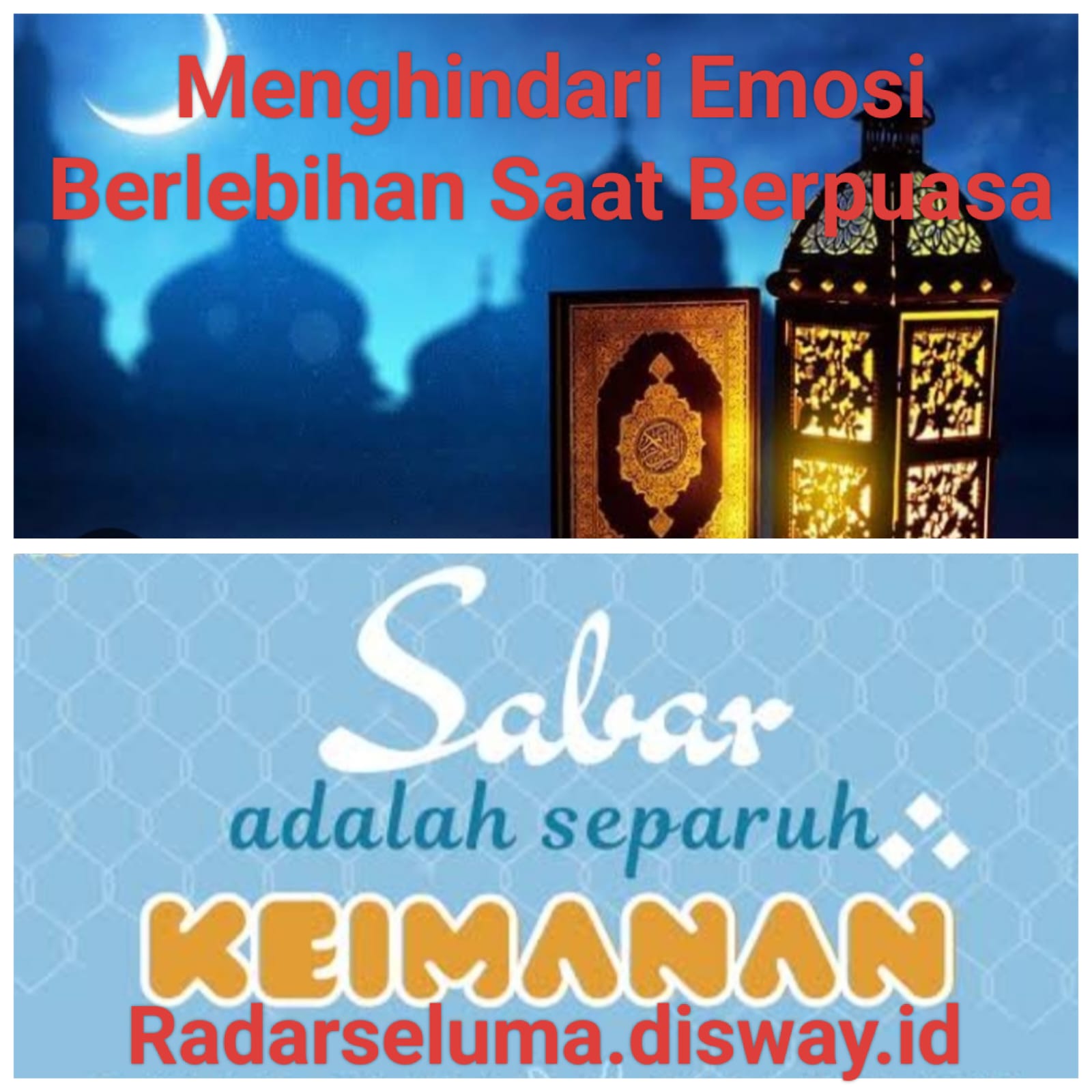 Menghindari Emosi Berlebihan Saat Berpuasa