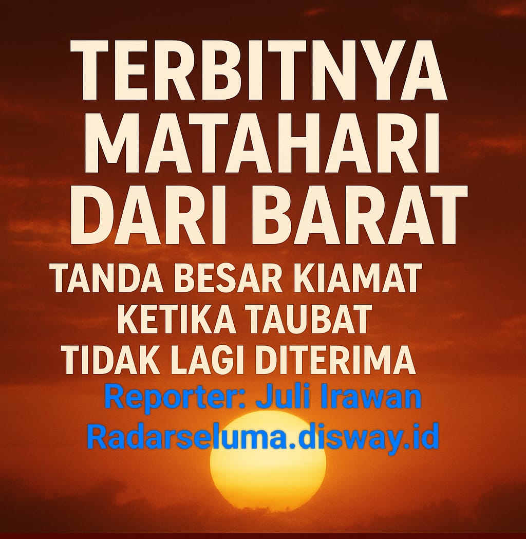 Terbitnya Matahari dari Barat: Tanda Besar Kiamat Ketika Taubat Tidak Lagi Diterima