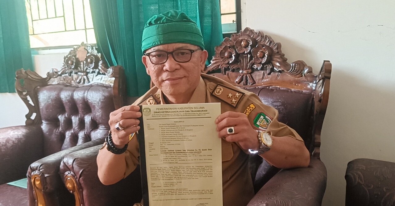  Walau Ditengahi Bupati dan  Wabup, Kadisnakertrans Seluma Tetap  Minta Proses  Sekdis 