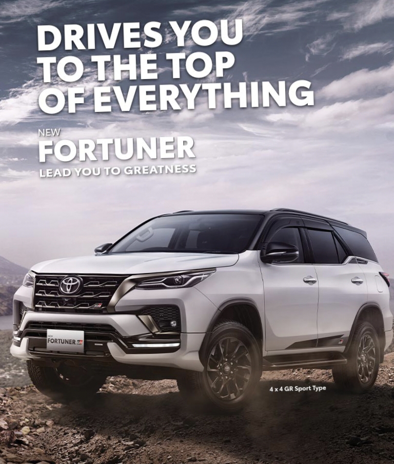 Toyota Rancang, dan Luncurkan Fortuner GR Sport  dengan Model Terbaru Bodi Disain Megah Fitur Sistem Hibrida