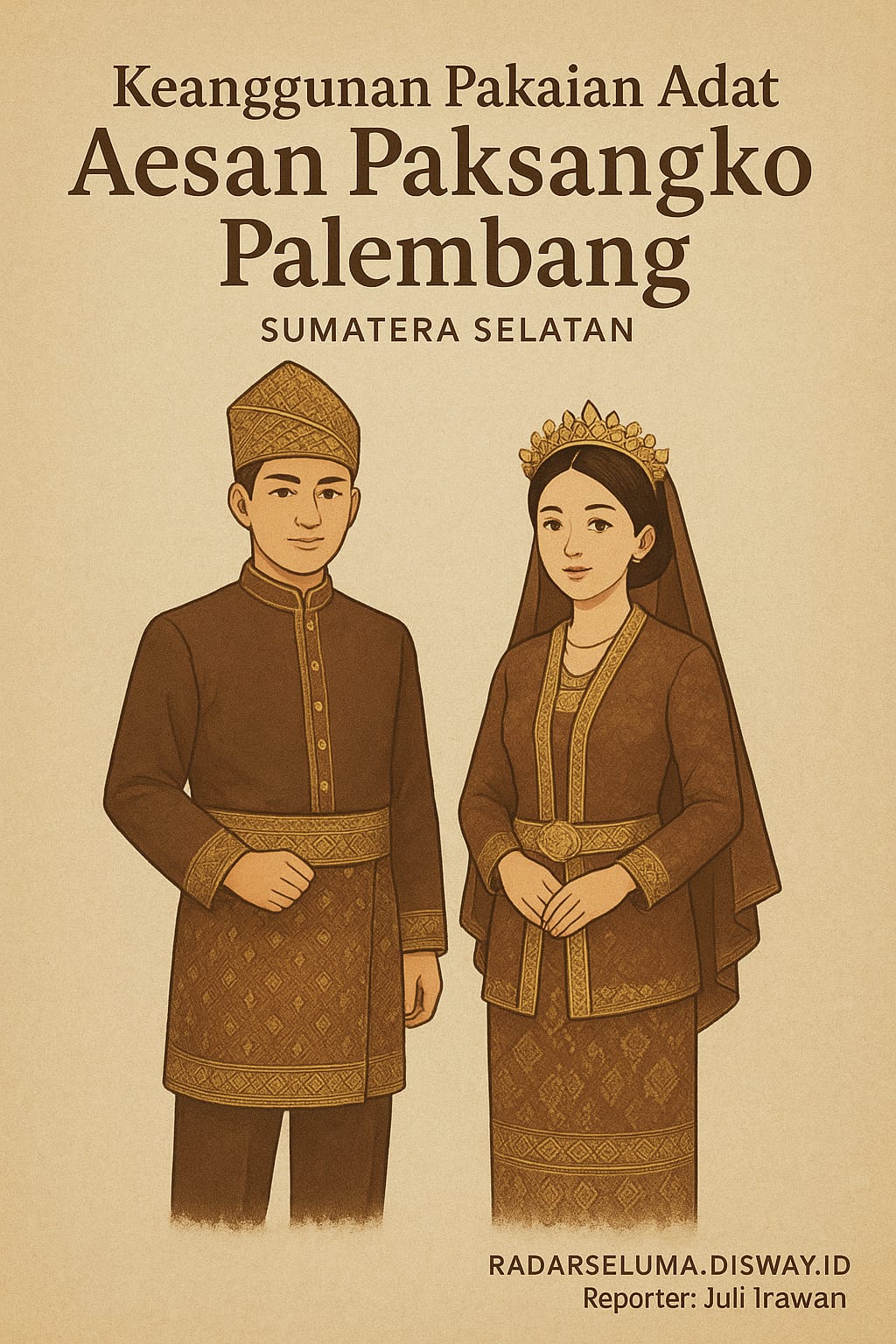 Pakaian Adat Aesan Paksangko Palembang: Simbol Kesederhanaan dan Filosofi Hidup Masyarakat Sumatera Selatan