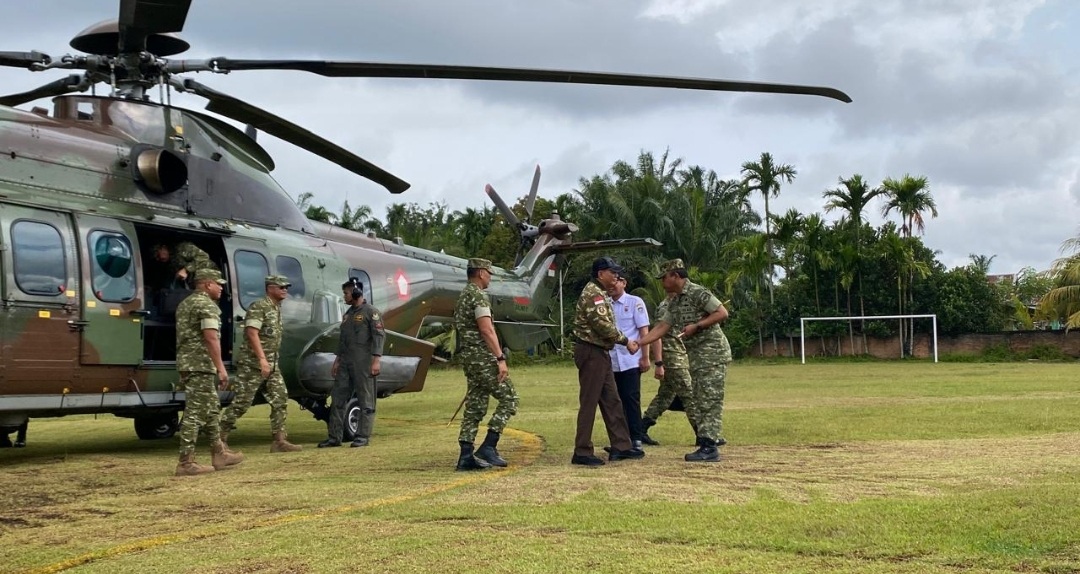  Tinjau  Pembangunan Batalyon TP 891/MS di Seluma, Menhan RI ke Seluma