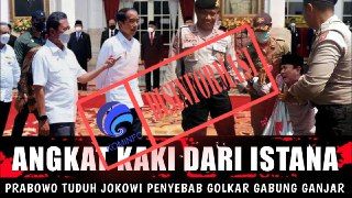  Hoak Ya, Prabowo Subianto Diusir dari Istana karena Menuduh Presiden Jokowi Penyebab Golkar Dukung Ganjar