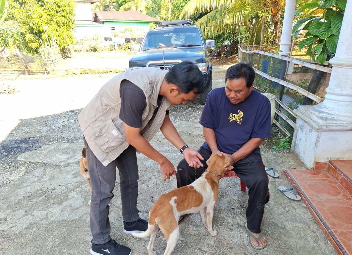  Cegah Rabies,Dinas Pertanian Seluma Gencarkan Vaksinasi HPR