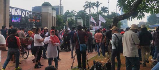 450-an Driver Ojol Demo, Tolak Tariff Baru Dan Kenaikan BBM