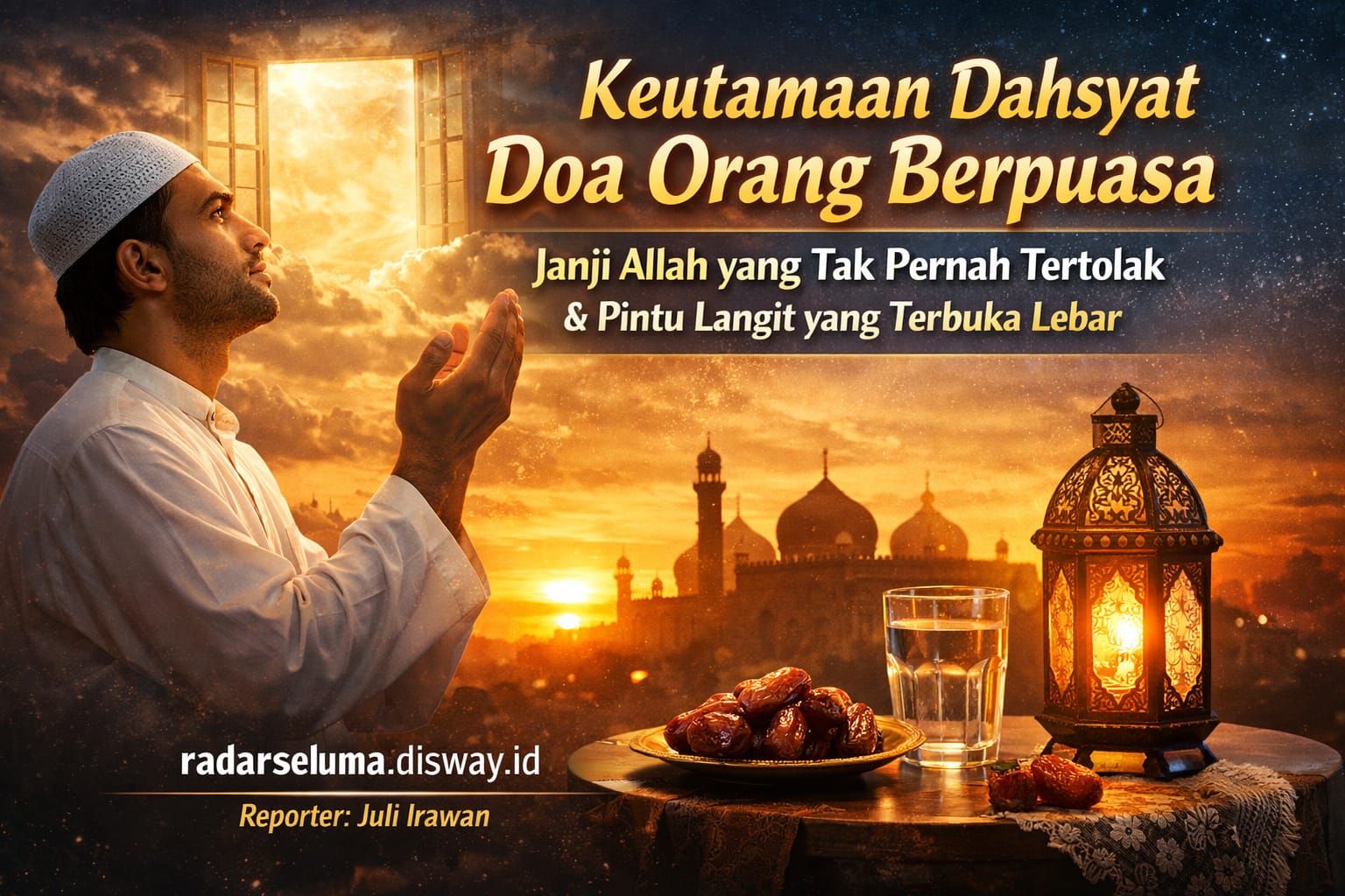 Keutamaan Dahsyat Doa Orang Berpuasa: Janji Allah yang Tak Pernah Tertolak dan Pintu Langit yang Terbuka Lebar