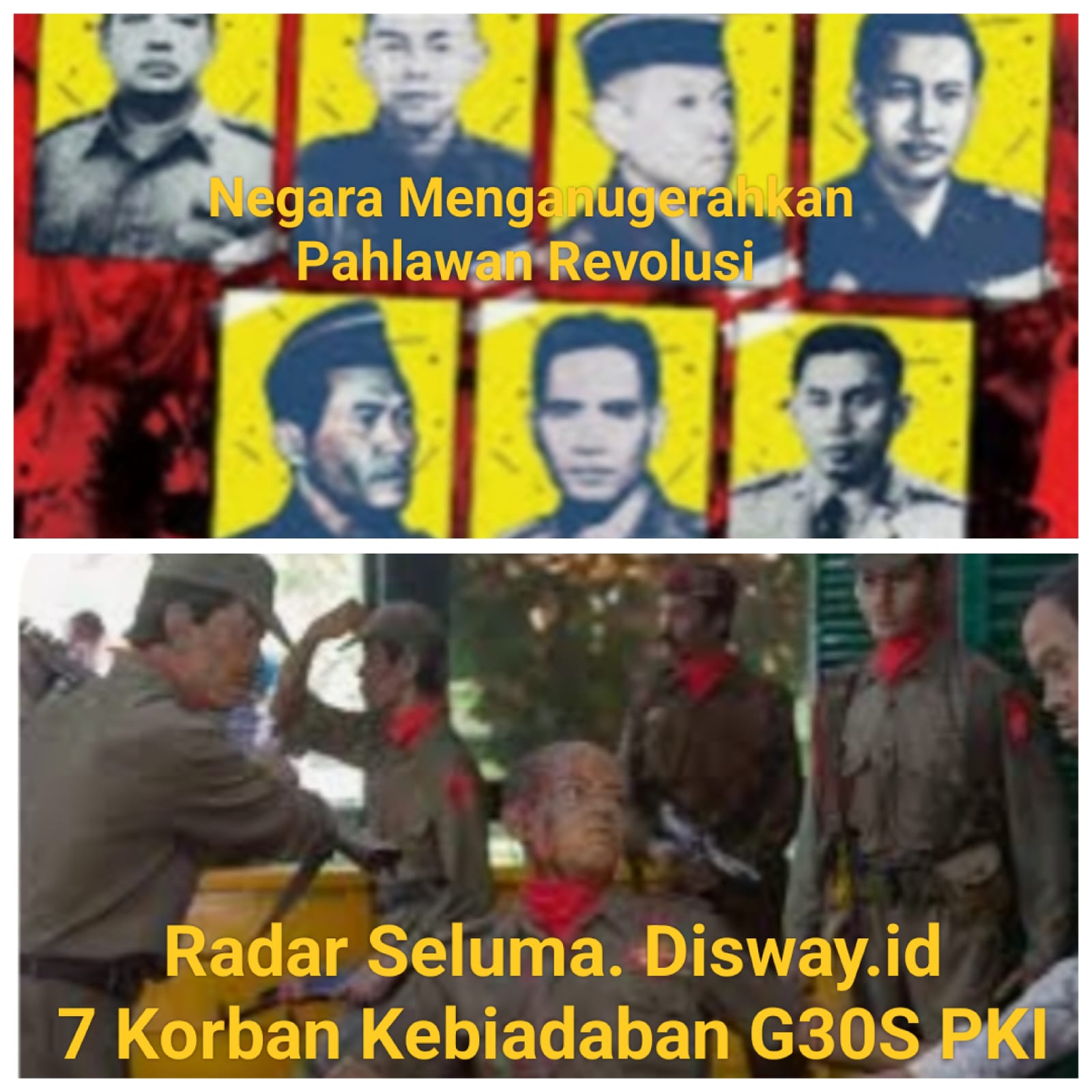 Inilah 7 Tokoh Korban Kebiadaban Gerakan Pemberontakan G30S PKI 1965