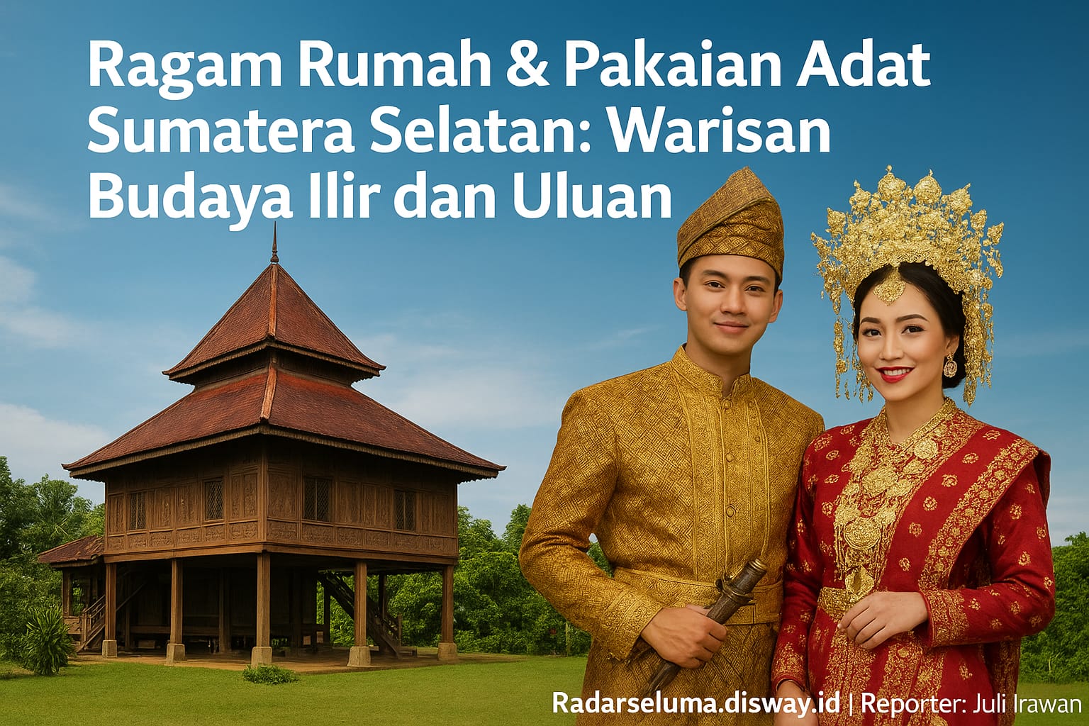 Ragam Rumah & Pakaian Adat Sumatera Selatan: Jejak Sungai Musi, Bukit Barisan, dan Anyaman Songket