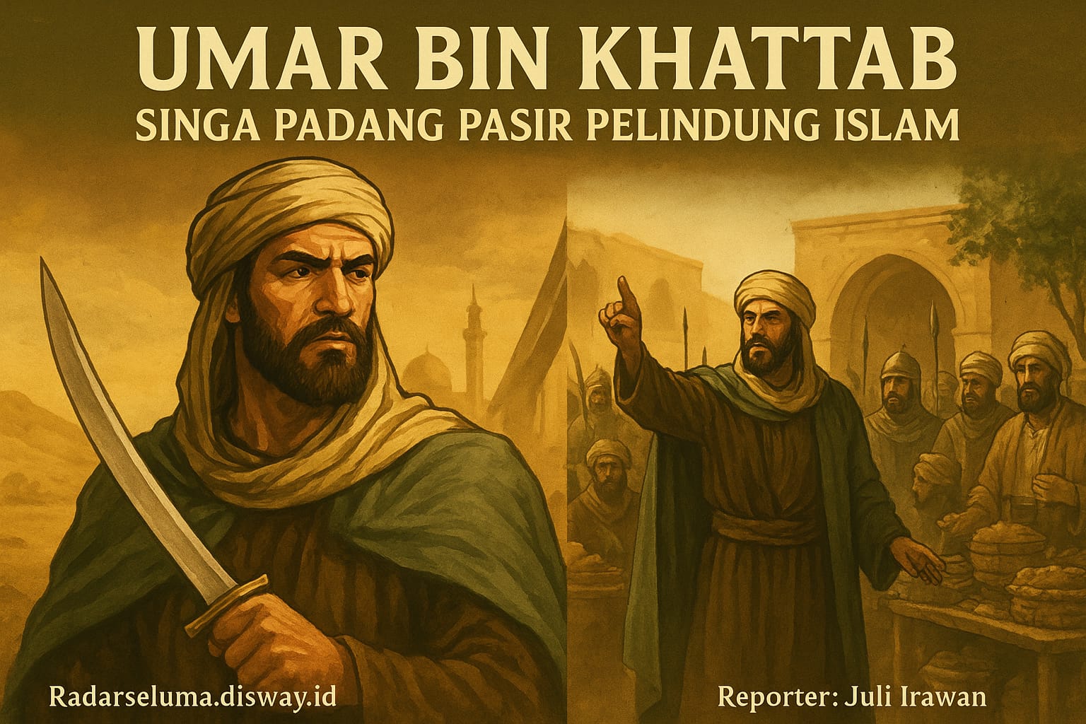 Kisah Umar bin Khattab: Singa Padang Pasir yang Menjadi Pelindung Islam