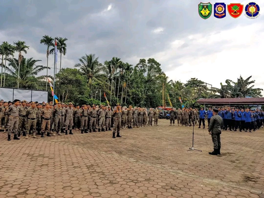  208 Personil Satpol PP dan 72 Damkar Kena Tatar