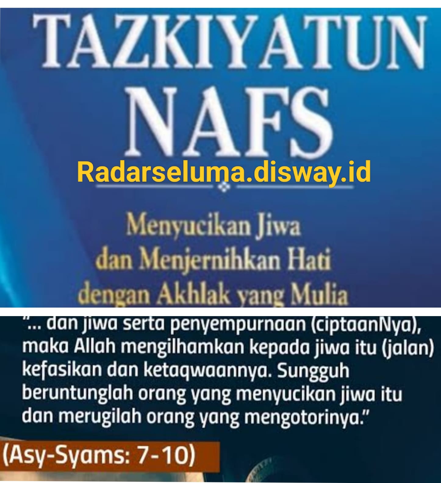 Puasa sebagai Sarana Tazkiyatun Nafs (Penyucian Jiwa)