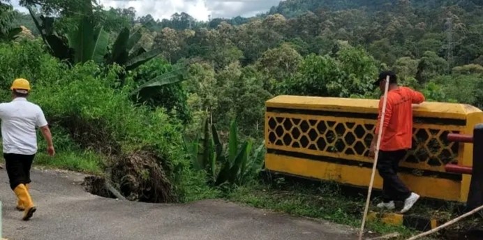 Antisipasi Banjir, BPBD  BS Cek Ketinggian Air di Sungai