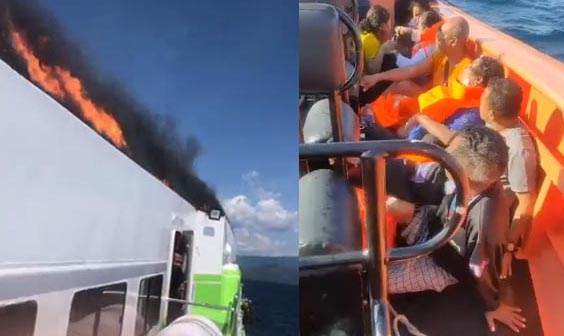 Kapal Cantika Express 77 Terbakar, 14 Korban Meninggal   