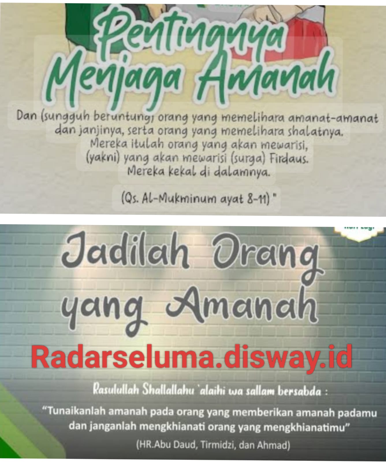 Pentingnya Menjaga Amanah dalam Kehidupan