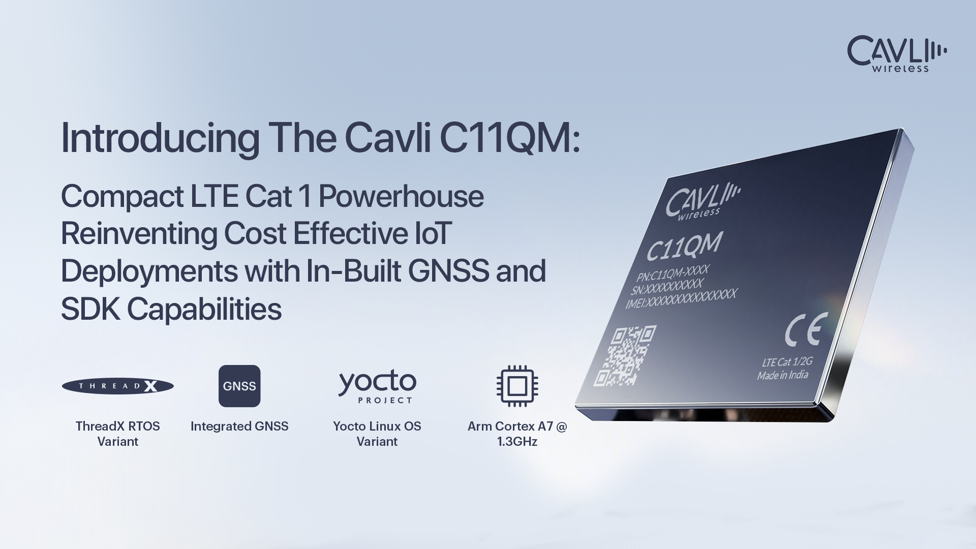  Cavli C11QM, Pembangkit Tenaga LTE Cat 1 yang Ringkas!