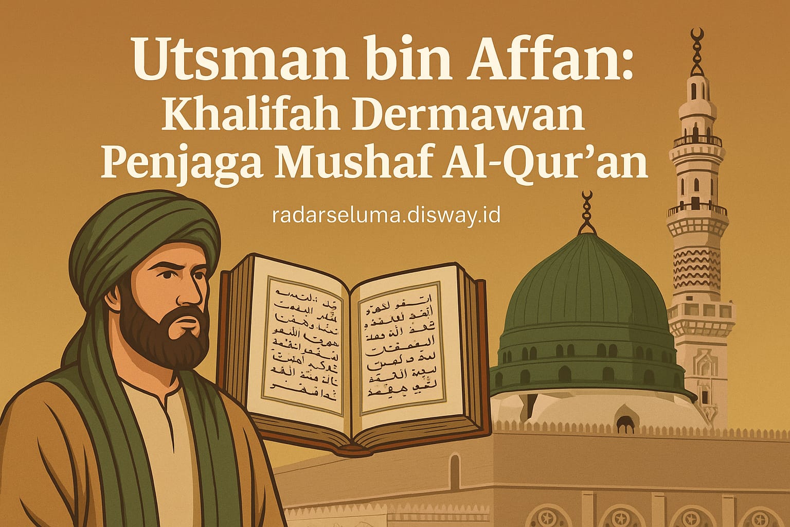 Utsman bin Affan: Khalifah Dermawan Penjaga Mushaf Al-Qur’an