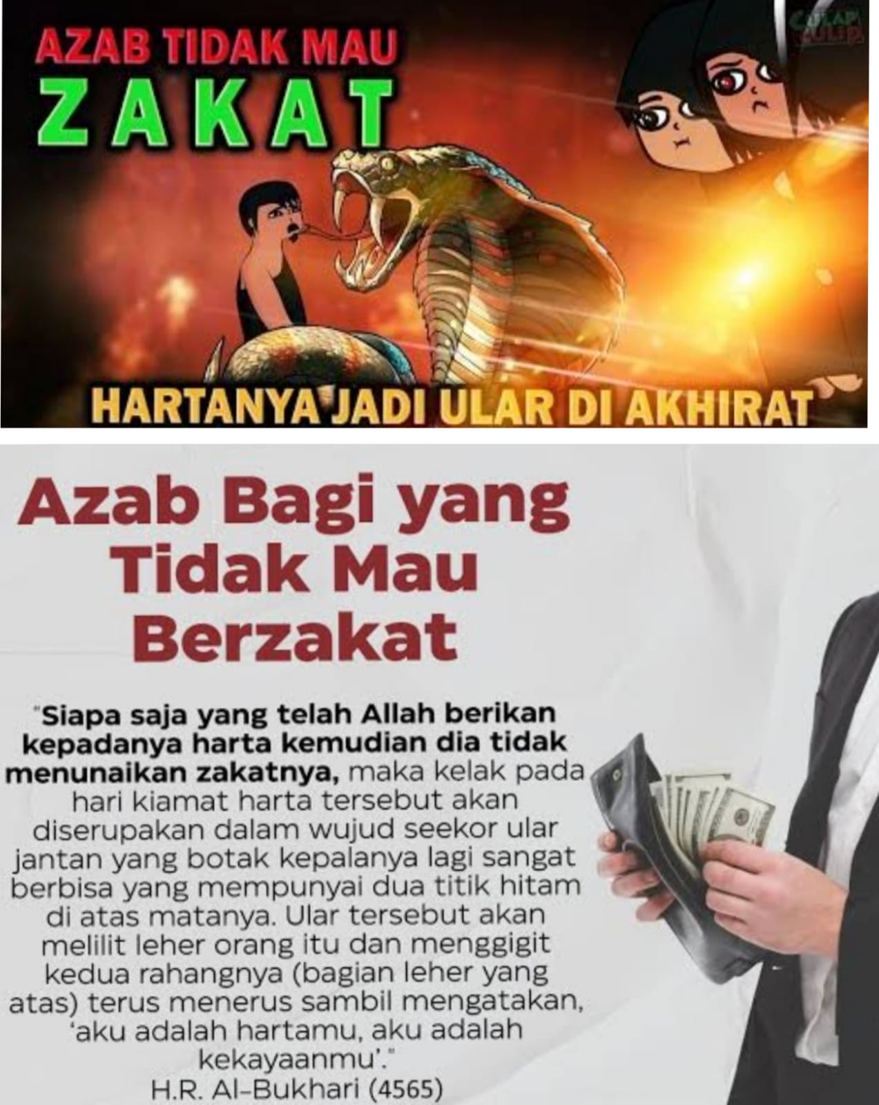  Mengerikan!! Ini Balasan Bagi Orang Yang Malas Bayar Zakat. Jangan Sampai Anda Kena