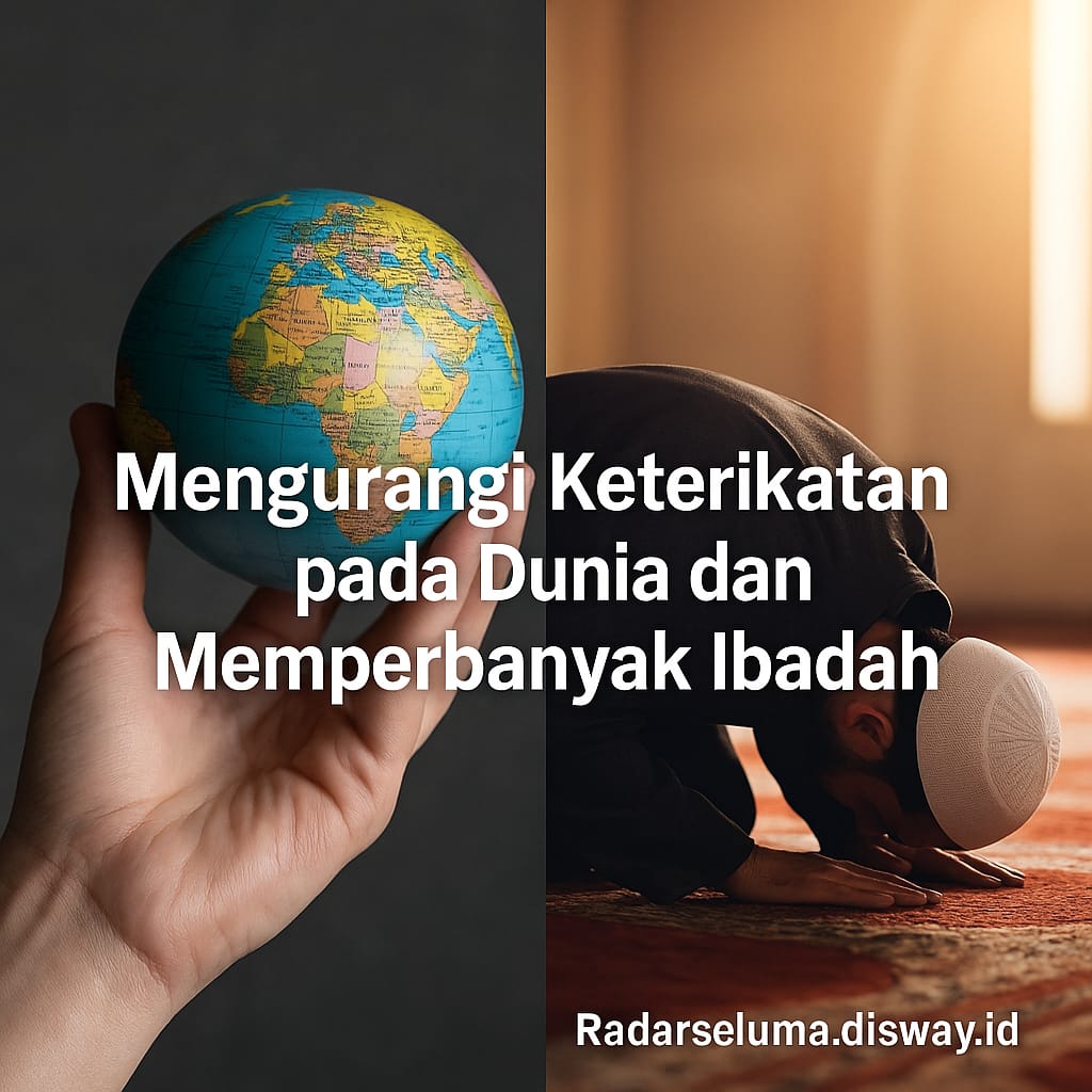 Mengurangi Keterikatan pada Dunia dan Memperbanyak Ibadah