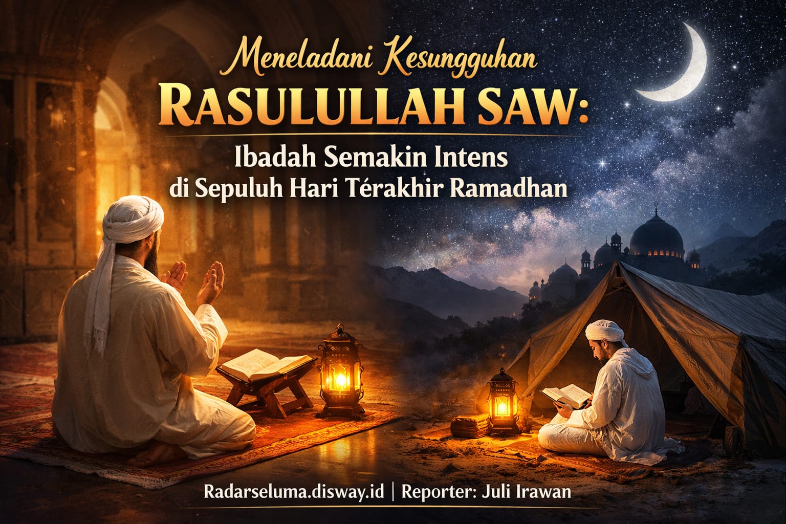 Meneladani Kesungguhan Rasulullah SAW: Ibadah Semakin Intens di Sepuluh Hari Terakhir Ramadhan