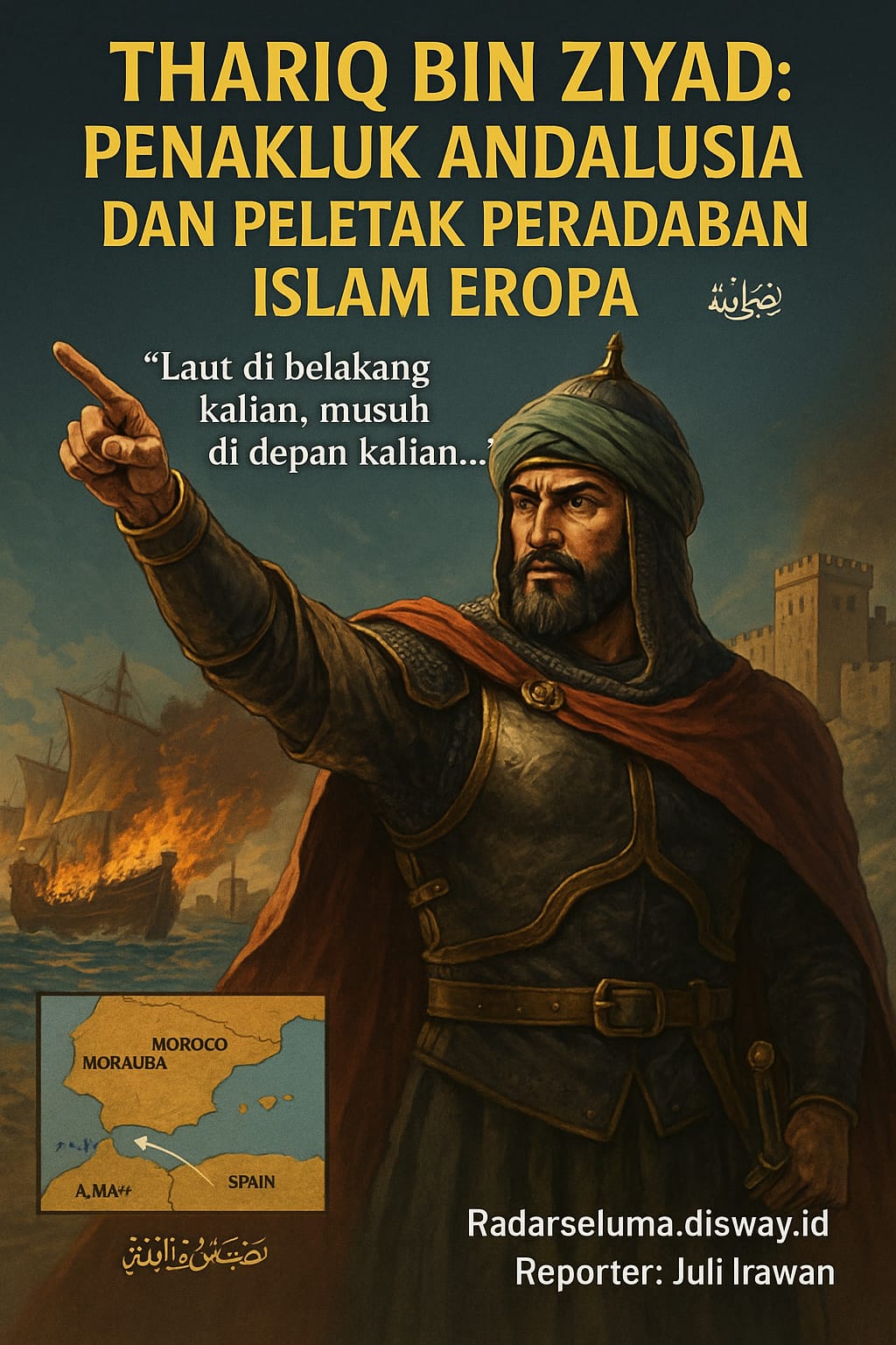 Kisah Thariq bin Ziyad: Jenderal Muslim Penakluk Andalusia, Peletak Peradaban Islam di Eropa