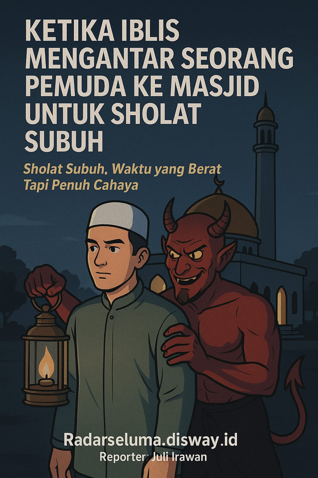 Ketika Iblis Mengantar Seorang Pemuda ke Masjid Untuk Sholat Subuh yang Menang Tiga Kali dari Godaan Syetan