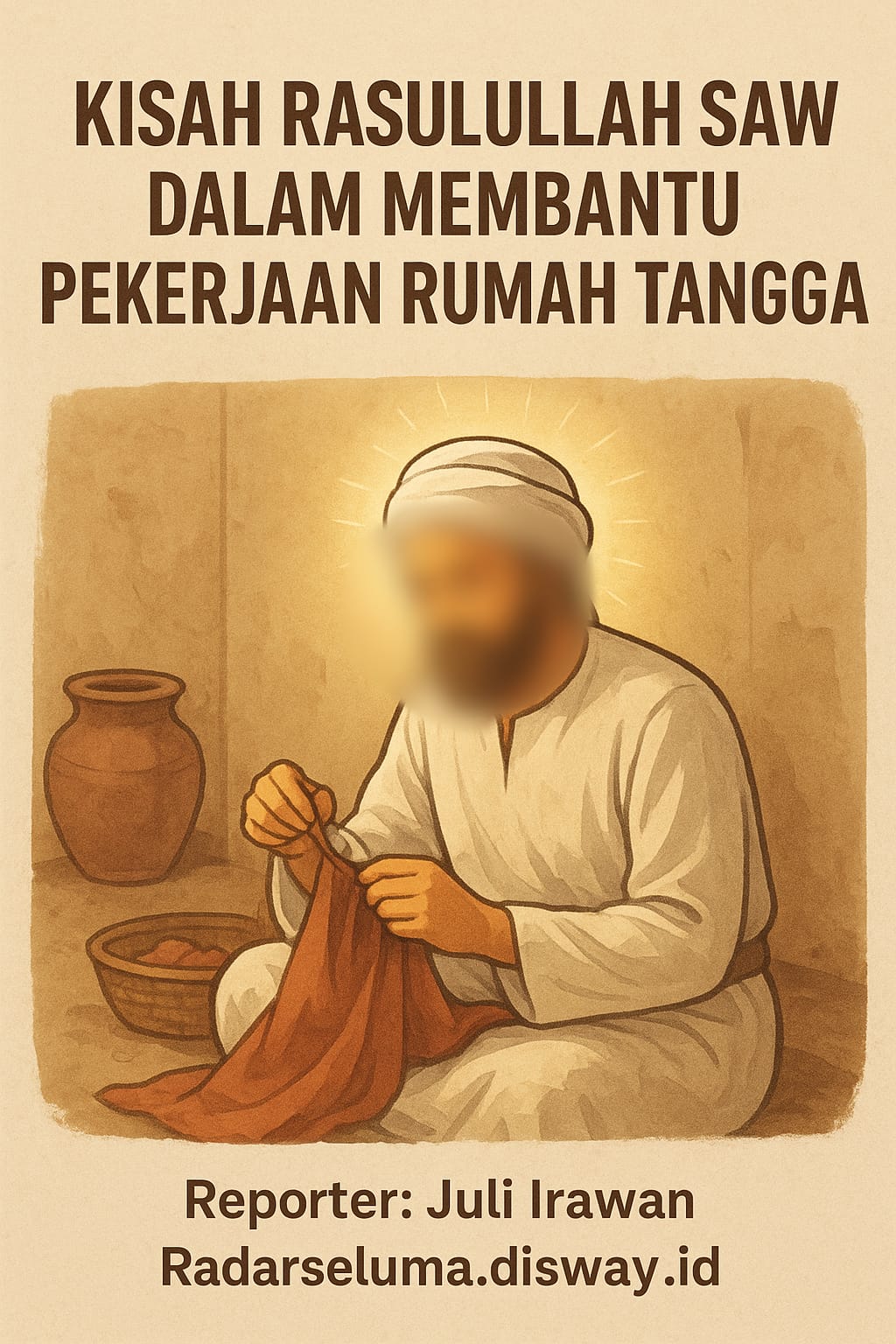 Rasulullah SAW: Teladan Mulia dalam Membantu Pekerjaan Rumah Tangga