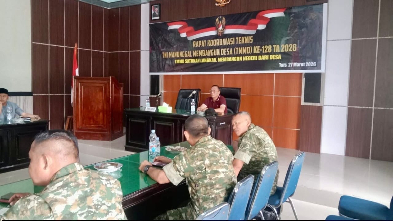  Pemkab Seluma dan TNI Matangkan Persiapan TMMD ke-128