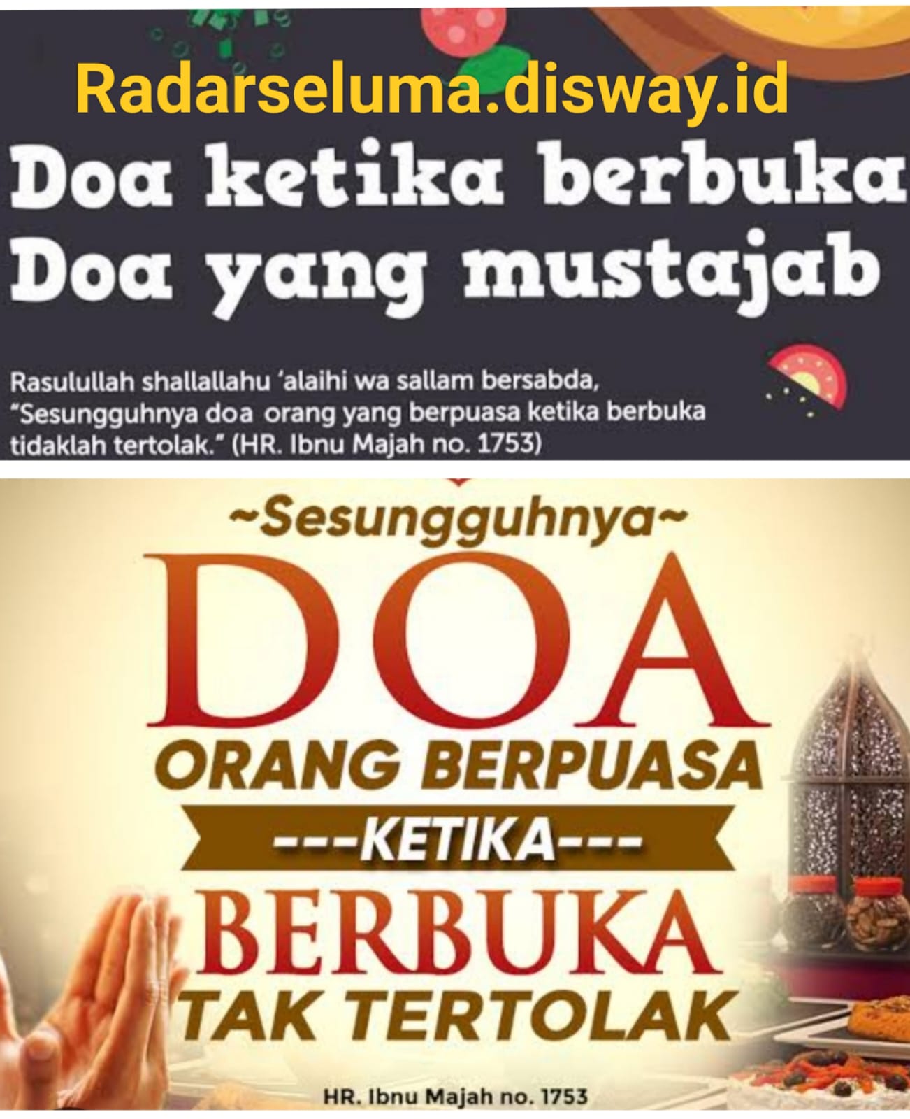 Inilah Doa Yang Mustajab Saat Berbuka Puasa
