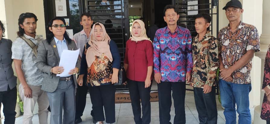 Datangi PMD Seluma, Cakades Suban Bersama Panitia Pilkades Minta Segera Dilantik