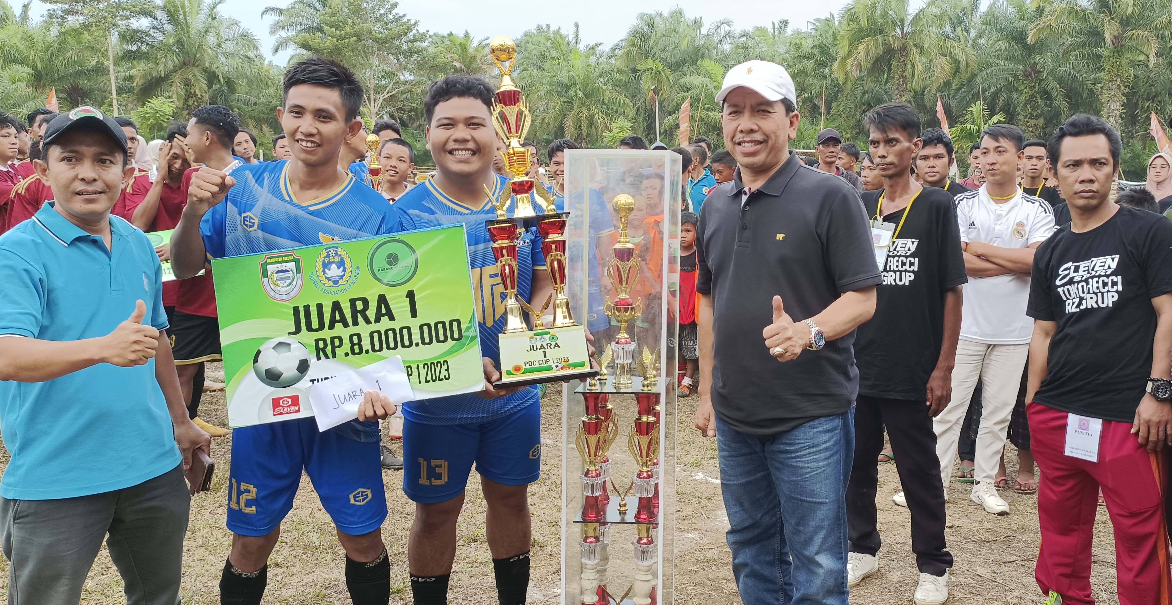  PDC Cup Ke- 1,  Turnamen Sepak Bola Desa Padang Cekur Seluma Sukses! Talang Tinggi Juara