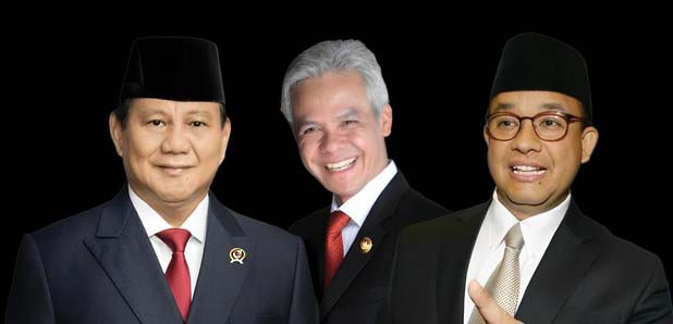    Ganjar-Mahfud 36,8%, Prabowo-Gibran 34,7%, AMIN 24,3%! Survei Charta Politika