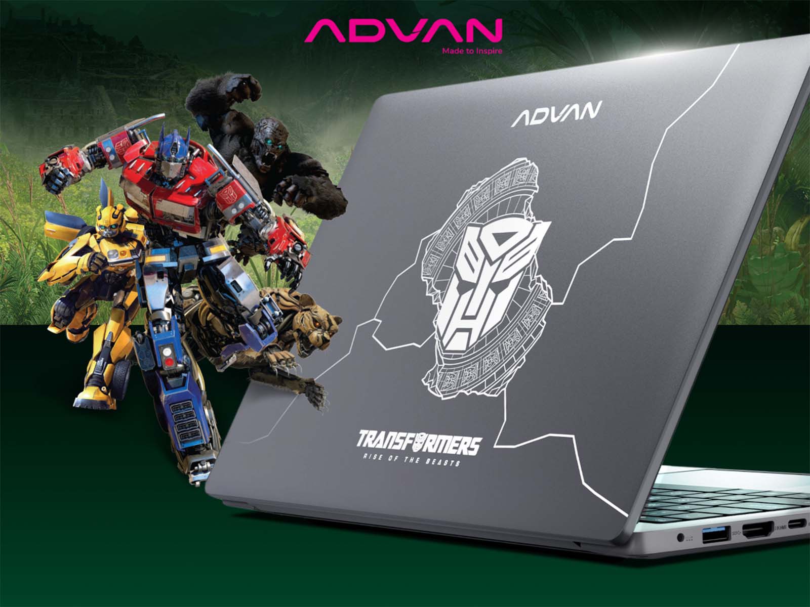 Keungulan Dari Laptop ADVAN TBOOK x Transformers Terbaru! Laptop Hemat dan Fungsional untuk Pelajar!