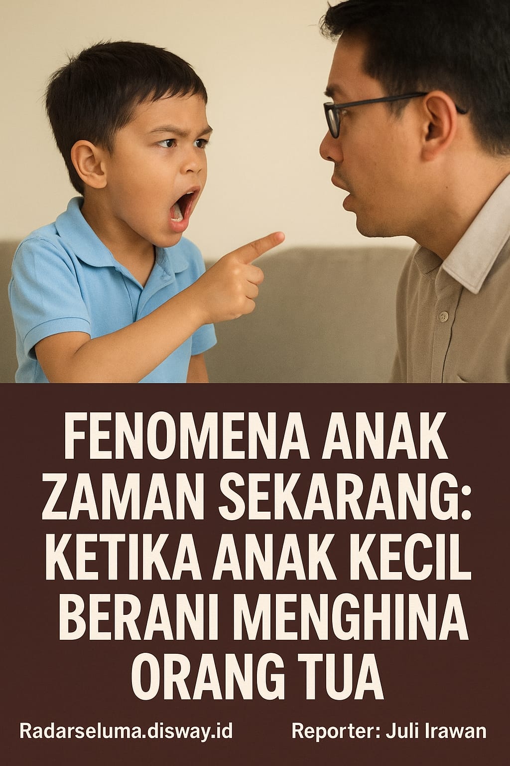 Fenomena Anak Zaman Sekarang: Ketika Anak Kecil Berani Menghina Orang Tua