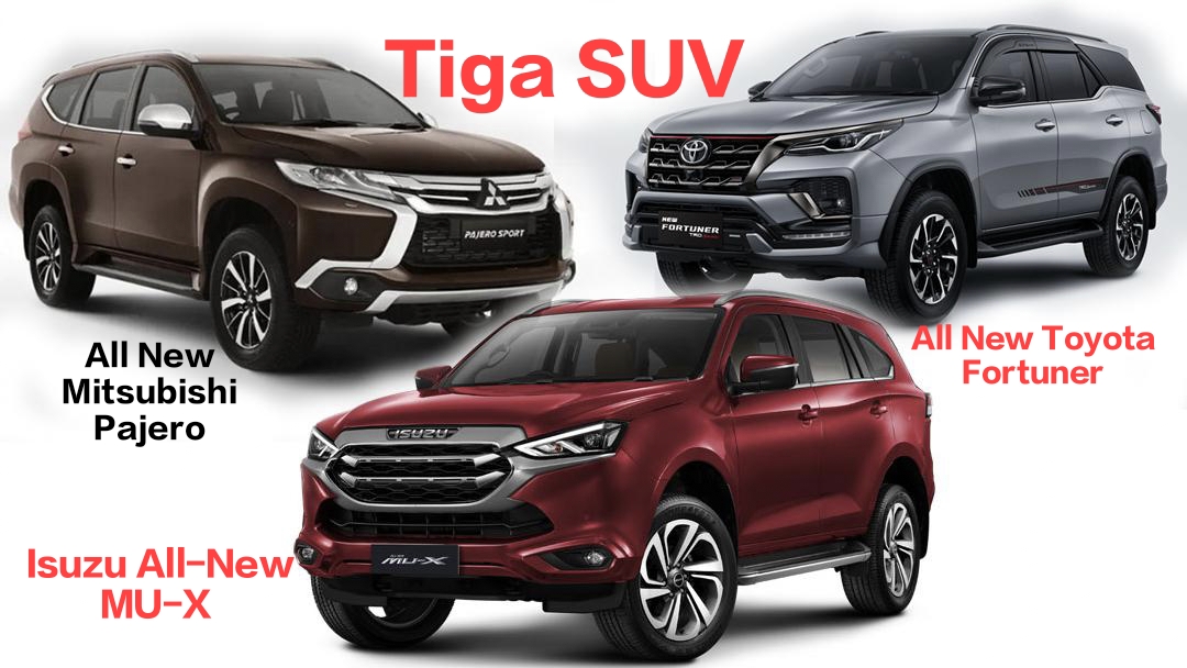 Perbandingan SUV Antara Toyota Fortuner Berhasil Susul Mitsubishi Pajero Sport Perkembangan Isuzu MU-X Gimana?