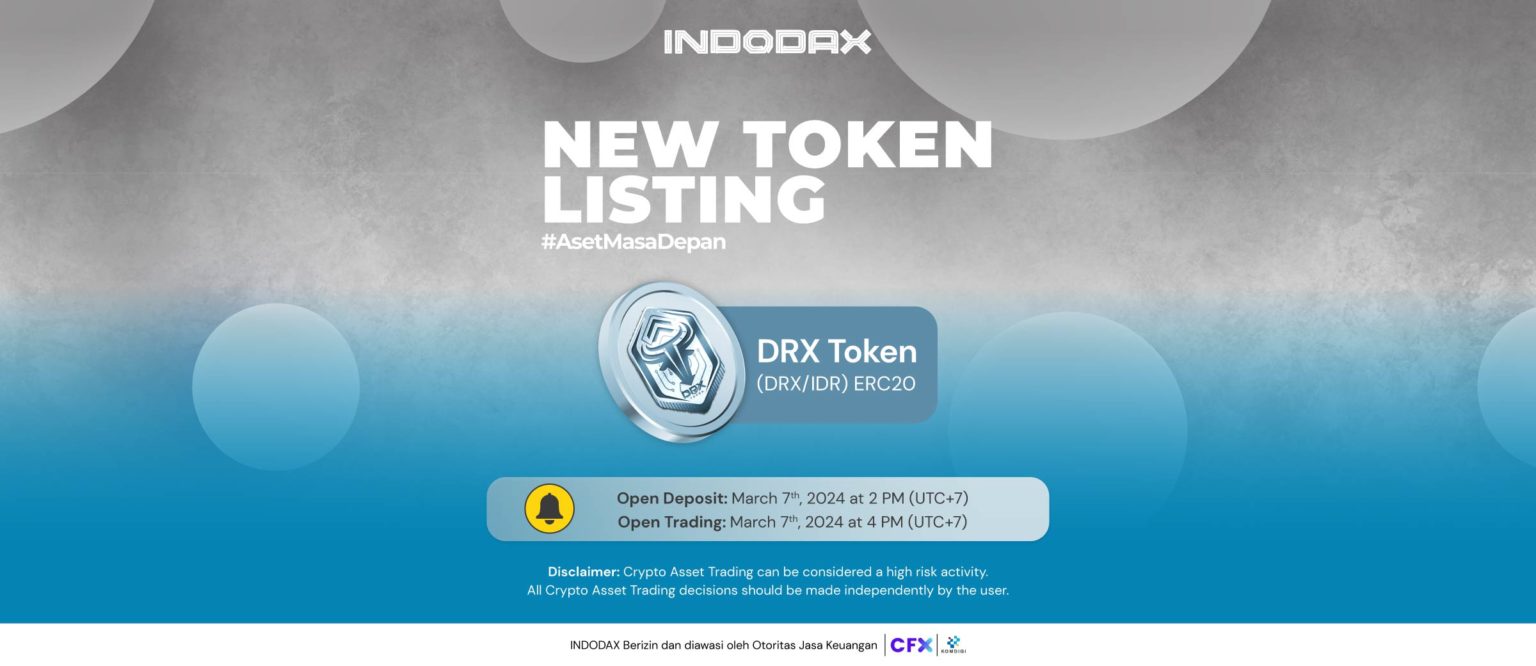 Kini Hadir di Indodax, DRX Token (DRX) 