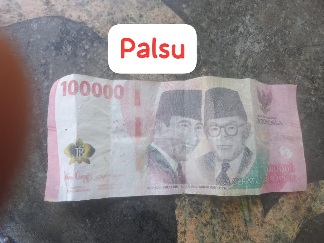 Waspadai Peredaran Uang Palsu Rp100 Ribu di Seluma Barat